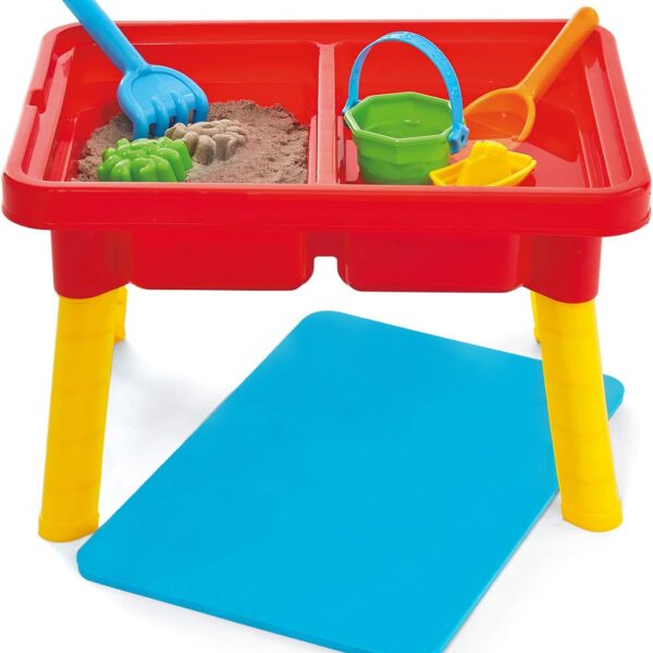 Toddler Sensory Kids Table with Lid | Sensory Bin | Kidoozie | Mega Block Compatible Lid | Indoor Outdoor Use , Red, G02521 17 x 12.5 x 11 inches