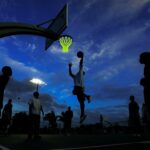 Glow Basketball Net, Nightlight Basketball Net Luminous Outdoor Portable Sun Powered Sport Nylon - Image 8