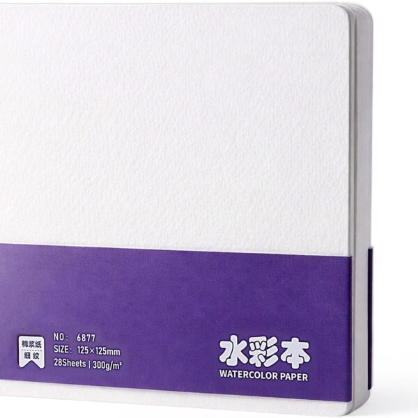 Acrylic Paint Sketch Book 4.92 X 4.92 Inch Watercolor Journal Sketchbook 28 Sheets Art Marker Journal Watercolor Sketch Book Water Color Paper Books for Acrylic Drawing Painting