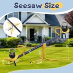 Seesaw for Kids Outdoor, Heavy Duty 250LB 360° Rotating Seesaw Outdoor Teeter Totter with Sit and Spin Design for Backyard Park & Balcony Ideal Outdoor Toys for Kids Ages 3 4 5 6 7 8 - Image 5