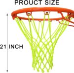 Glow Basketball Net, Nightlight Basketball Net Luminous Outdoor Portable Sun Powered Sport Nylon - Image 6