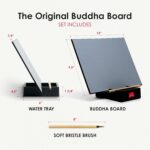 Buddha Board – The Original Water Painting Board for Mindfulness & Creativity – Unique Gift for Artists, Adults & Kids – Mess-Free Zen Art Supplies - Image 7