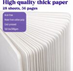 Acrylic Paint Sketch Book 4.92 X 4.92 Inch Watercolor Journal Sketchbook 28 Sheets Art Marker Journal Watercolor Sketch Book Water Color Paper Books for Acrylic Drawing Painting - Image 5