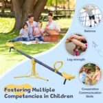 Seesaw for Kids Outdoor, Heavy Duty 250LB 360° Rotating Seesaw Outdoor Teeter Totter with Sit and Spin Design for Backyard Park & Balcony Ideal Outdoor Toys for Kids Ages 3 4 5 6 7 8 - Image 7