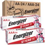 Energizer AA and AAA Batteries, 48 Count, Combo Pack Contains 24 Max Double A and 24 Max Triple A Batteries